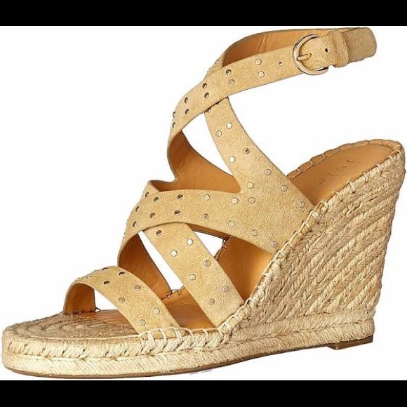 JOIE Korat Studded Wedge Espadrille Sandal Size 10